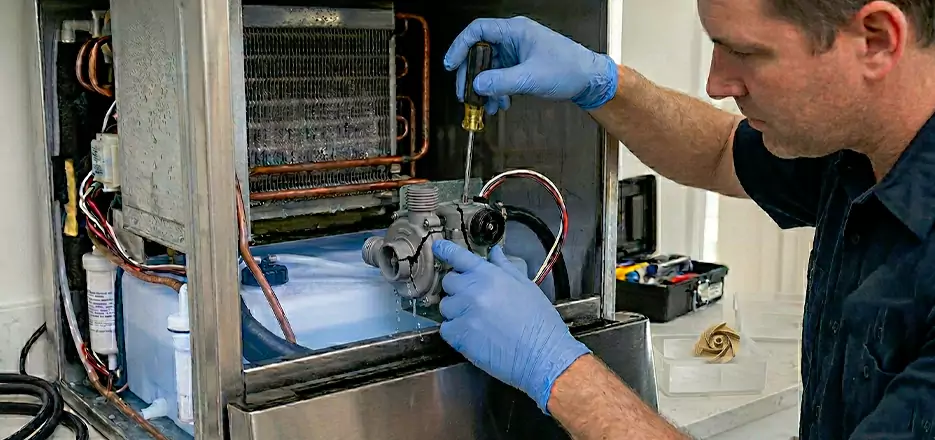 Commercial Ice Maker Water Pump Repair in Estero