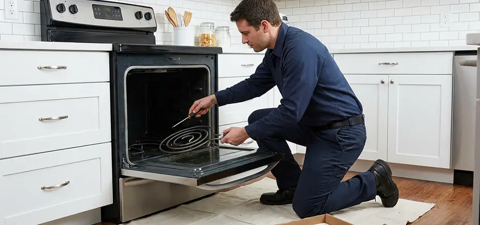 Oven Lower Heating Element Replacement in Estero